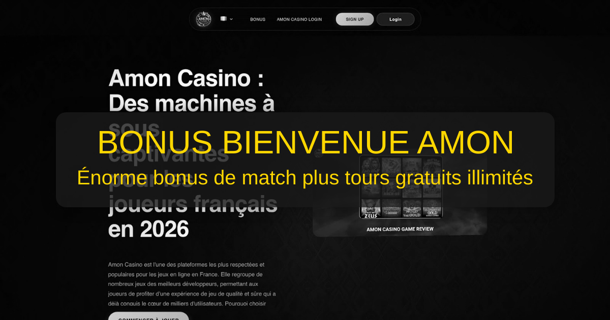 Amon Casino welcome bonus